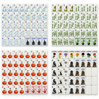 Full 160-tile Halloween mahjong layout: ghost Dots, zombie-hand Bams, pumpkin Craks, winds, flowers, 10 jokers, 6 blanks
